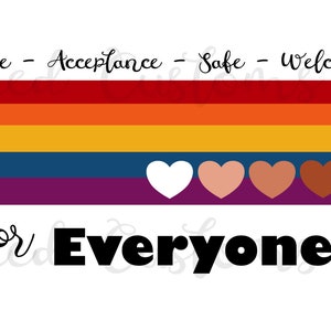 Pride & Acceptance PNG Design - sublimation, DTG