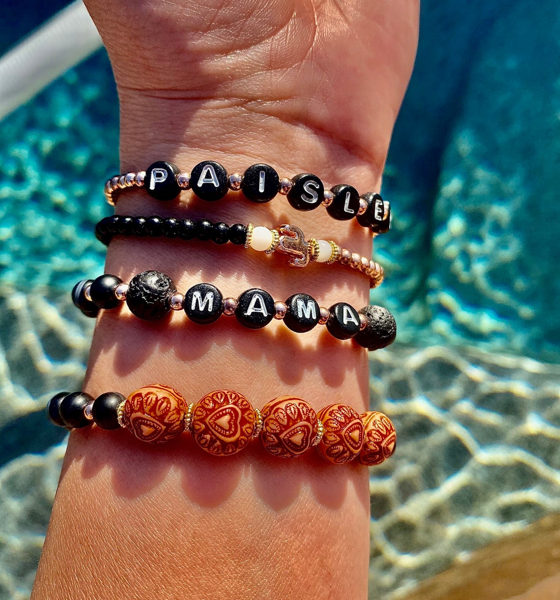 bracelet lettre personnalisé