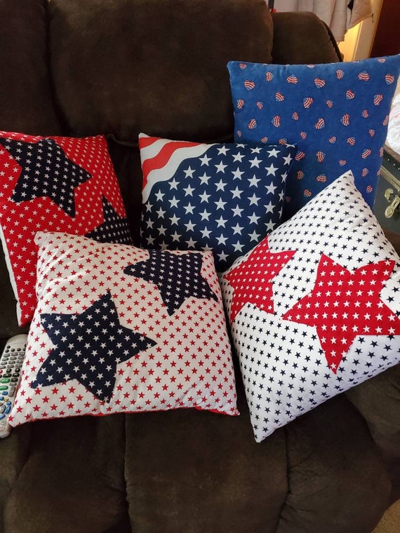 Patriotic decorative pillows Etsy