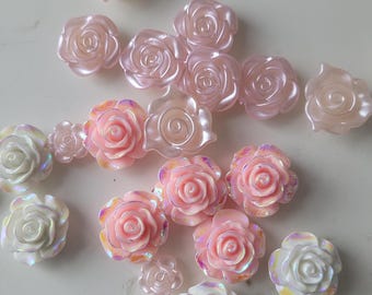 Iridescent Flowery Charms SET Shoe Charms | Charms for Crocs | Popular Charm Gifts | Charms for Shoes | Shoe Accessories | Charm Accessory|