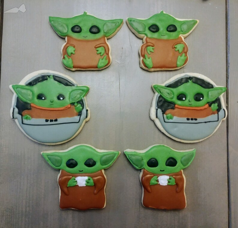 Baby Yoda Cookies Etsy