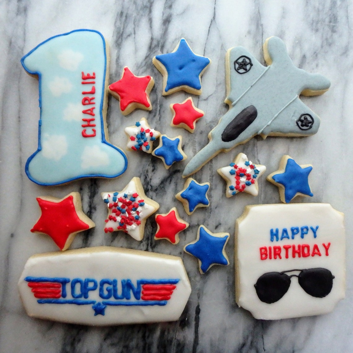 Top Gun cookies de cumpleaños Etsy