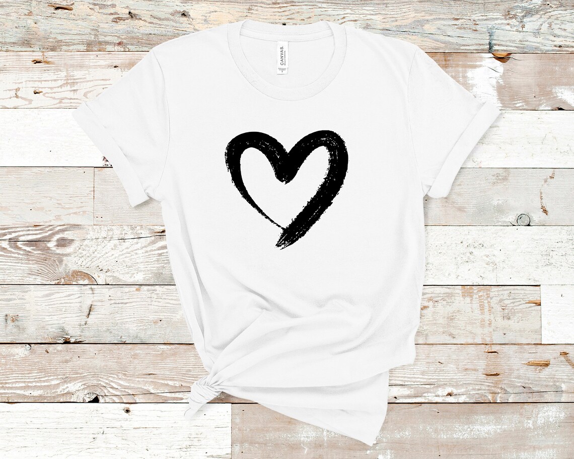 Heart Shirt Cute Valentines Day Shirt Womens Valentine Cute | Etsy