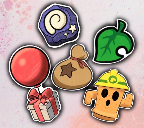 Animal Crossing Items Sticker Set Etsy