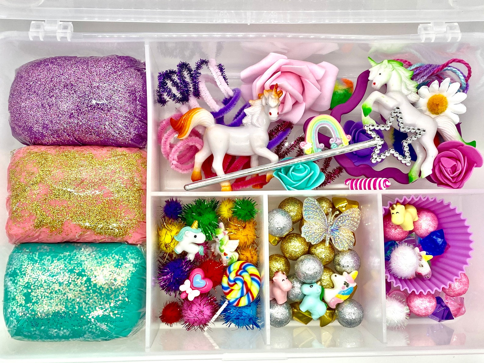 Unicorn Playdough Kit Deluxe Unicorn Play Dough Kit Deluxe | Etsy