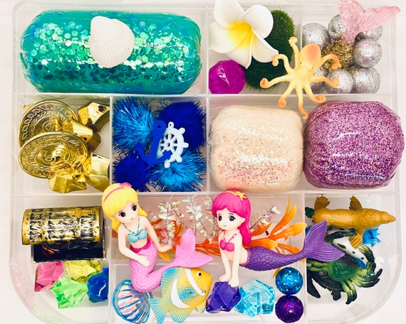 Mermaid Playdough Kit Mermaid Play Dough Kit Mermaid Sensory