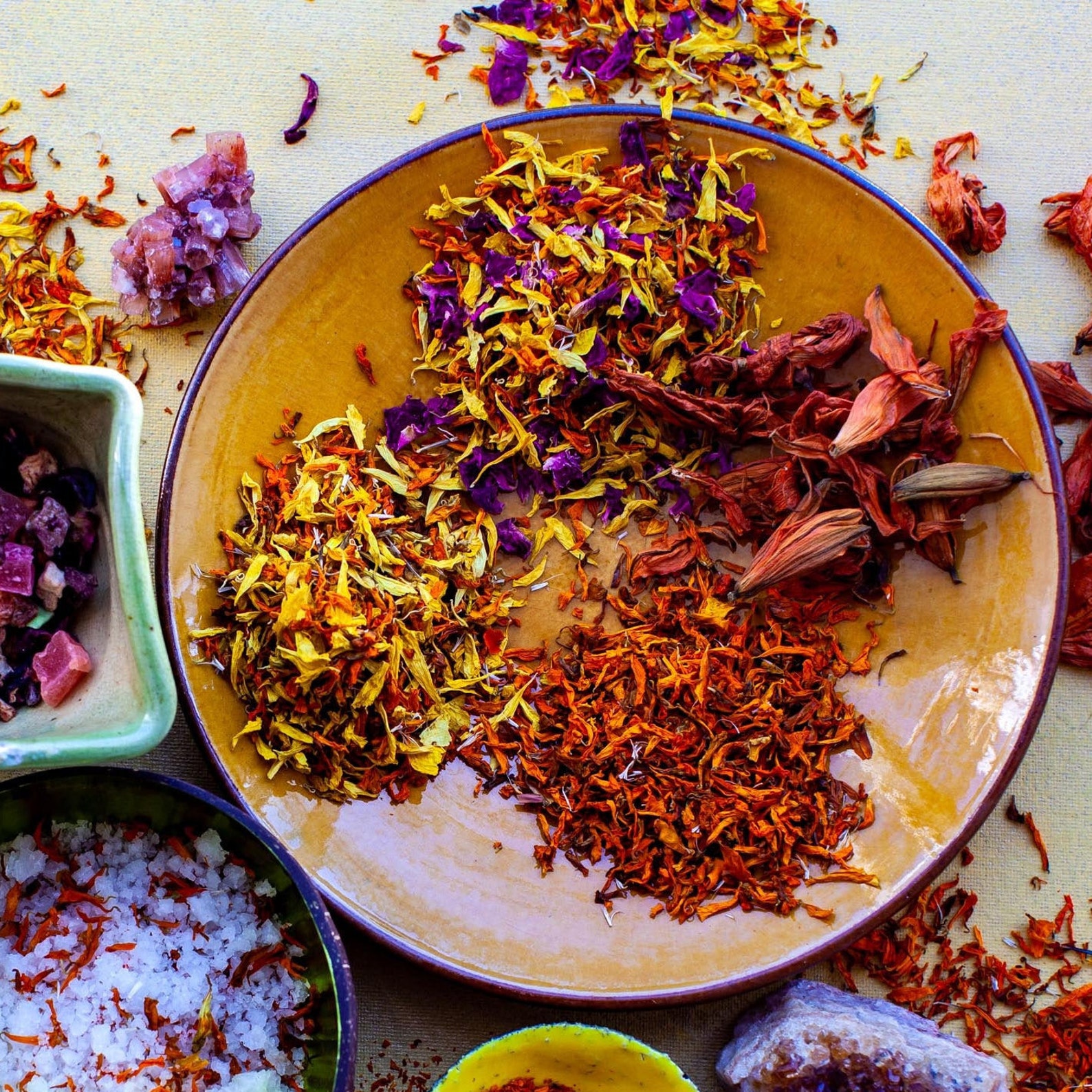 Edible Orange Marigold Petals Natural Vegan Wicca Spell Etsy