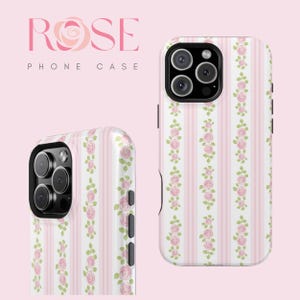 Pink Rose Tough Case iPhone Samsung Galaxy Boy Phone Case Gift for Him Birthday basketball case Girl Basketball MagSafe/Non-Magsafe