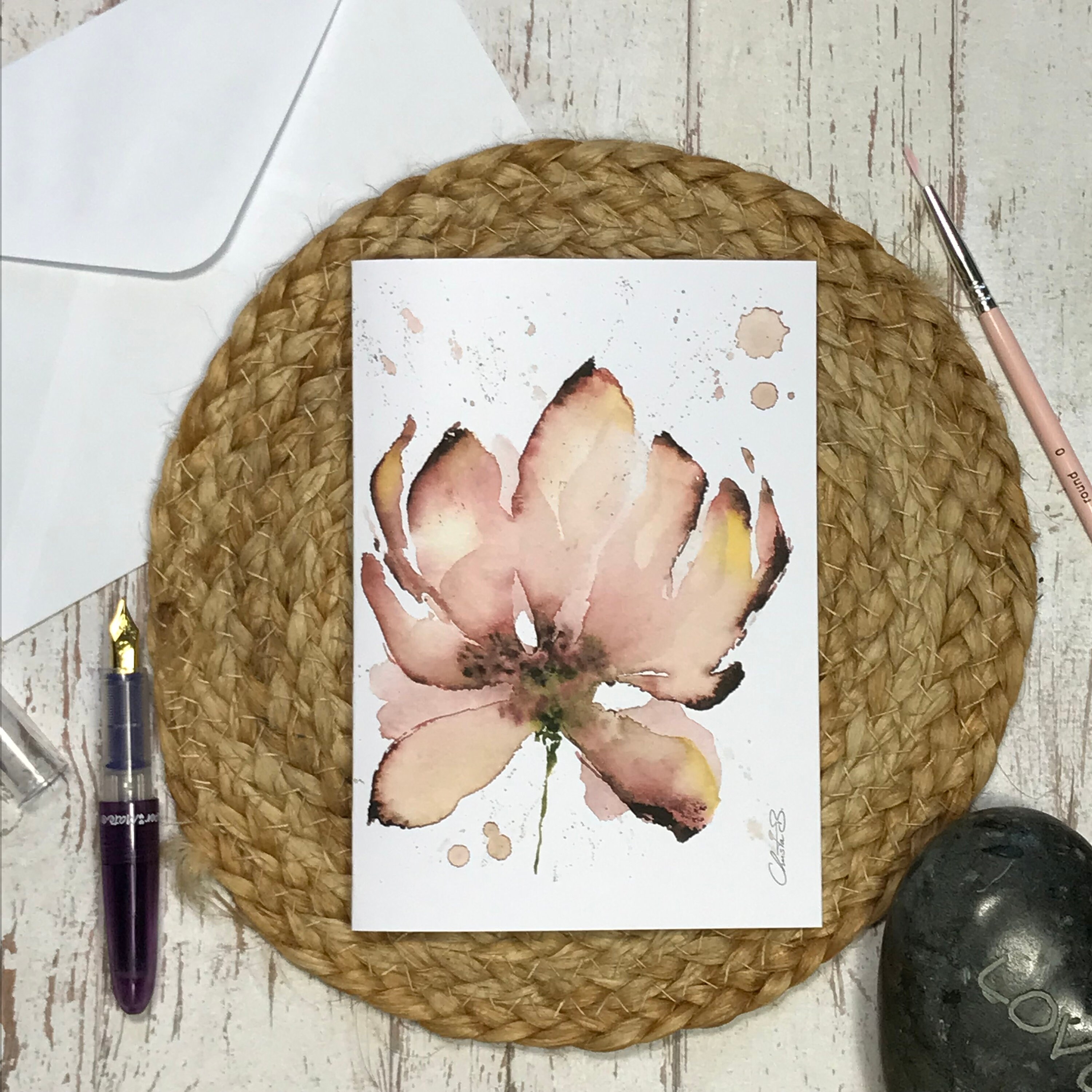 Peony Stamp for Botanical Journal, Garden Flower Stamp for Cardmaking, Rose  Lvers Gift, Boho Wedding Faavors, Invitations Image, 