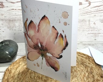 Grußkarte. Postkarte gedruckt aus dem Originalaquarell, Aquarellpostkarte, Landschaftsaquarell, handgefertigt