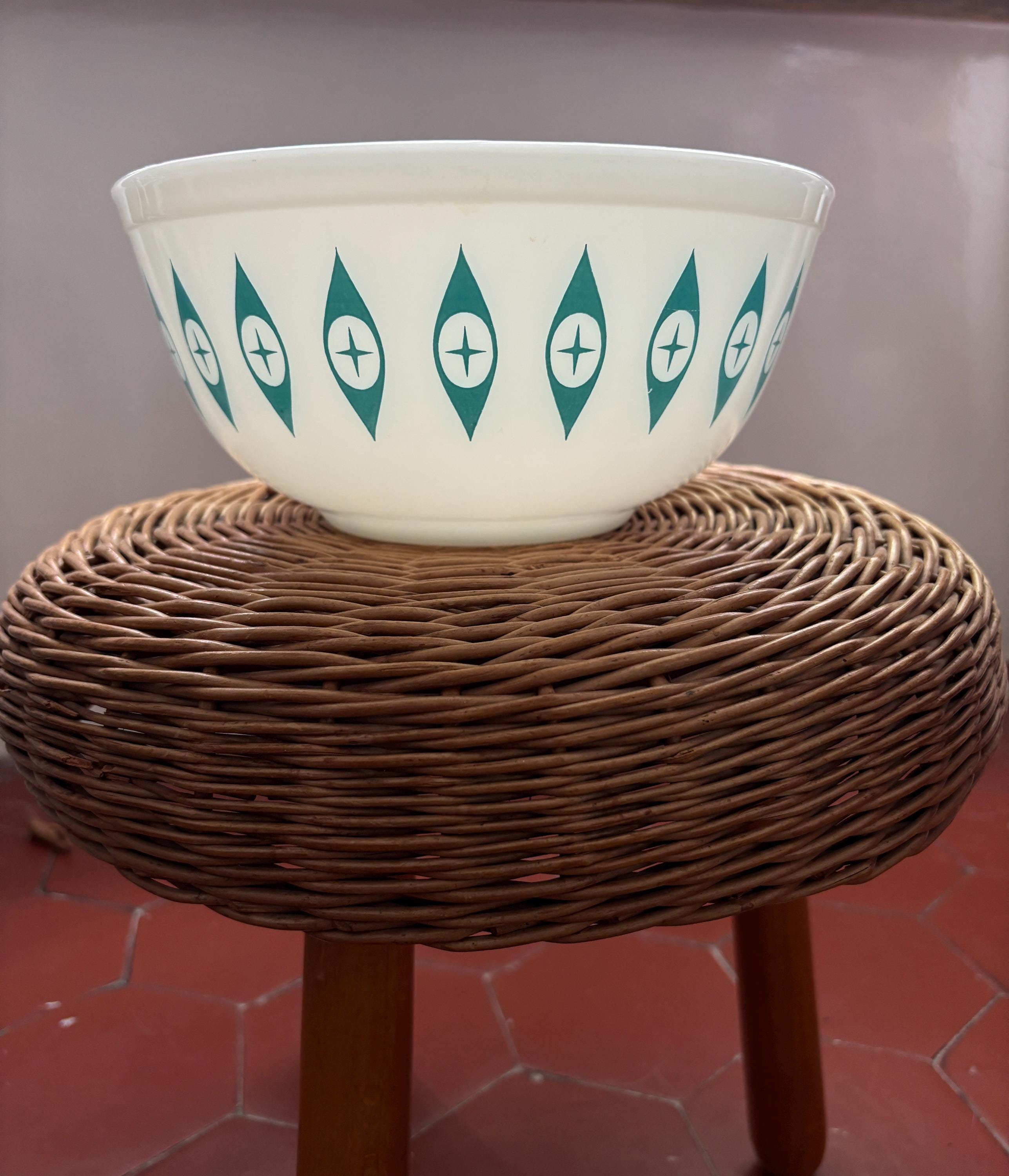 希少なパイレックス アトミックアイズ ボウル – 1950年代ミッド