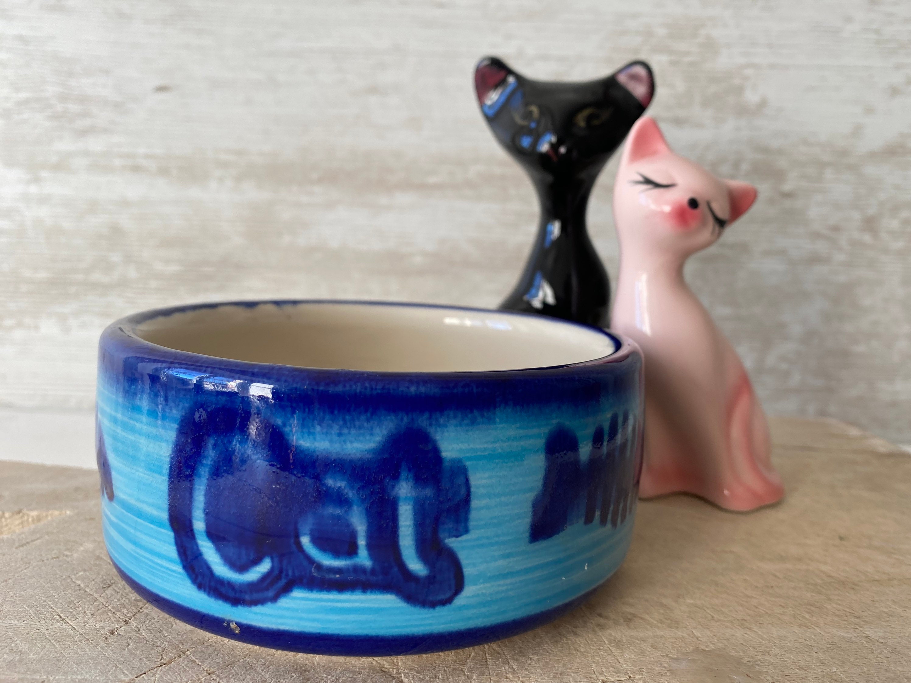 Magnifique Bol Mason Cash Cat Des Années 90, Bleu Chat, d'alimentation Pour Chat.bol Chat Vintage In