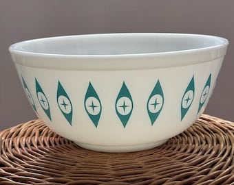 希少なパイレックス アトミックアイズ ボウル – 1950年代ミッド