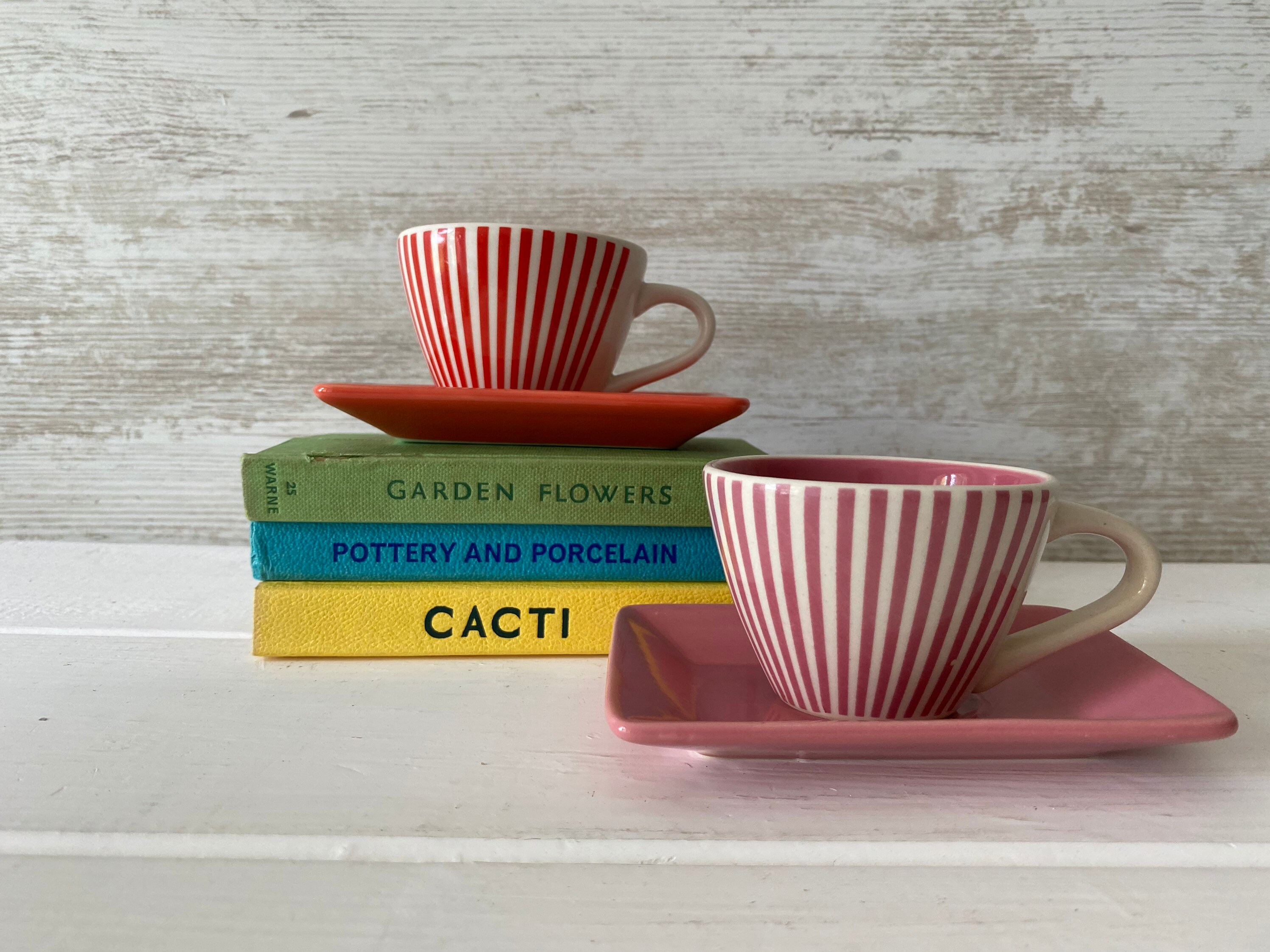 Années 1980 lbvyr Yves Rocher - Tasses à Café Demi Tasse Expresso Tasses et Soucoupes Vintage França