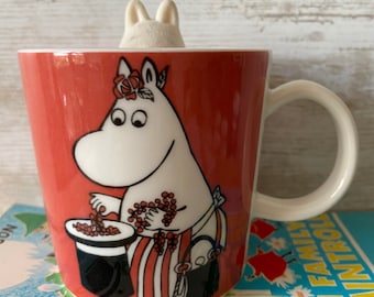 Rare Arabia Finland Moomin Mug: Moominmamma and Berries, Discontinued Collectible