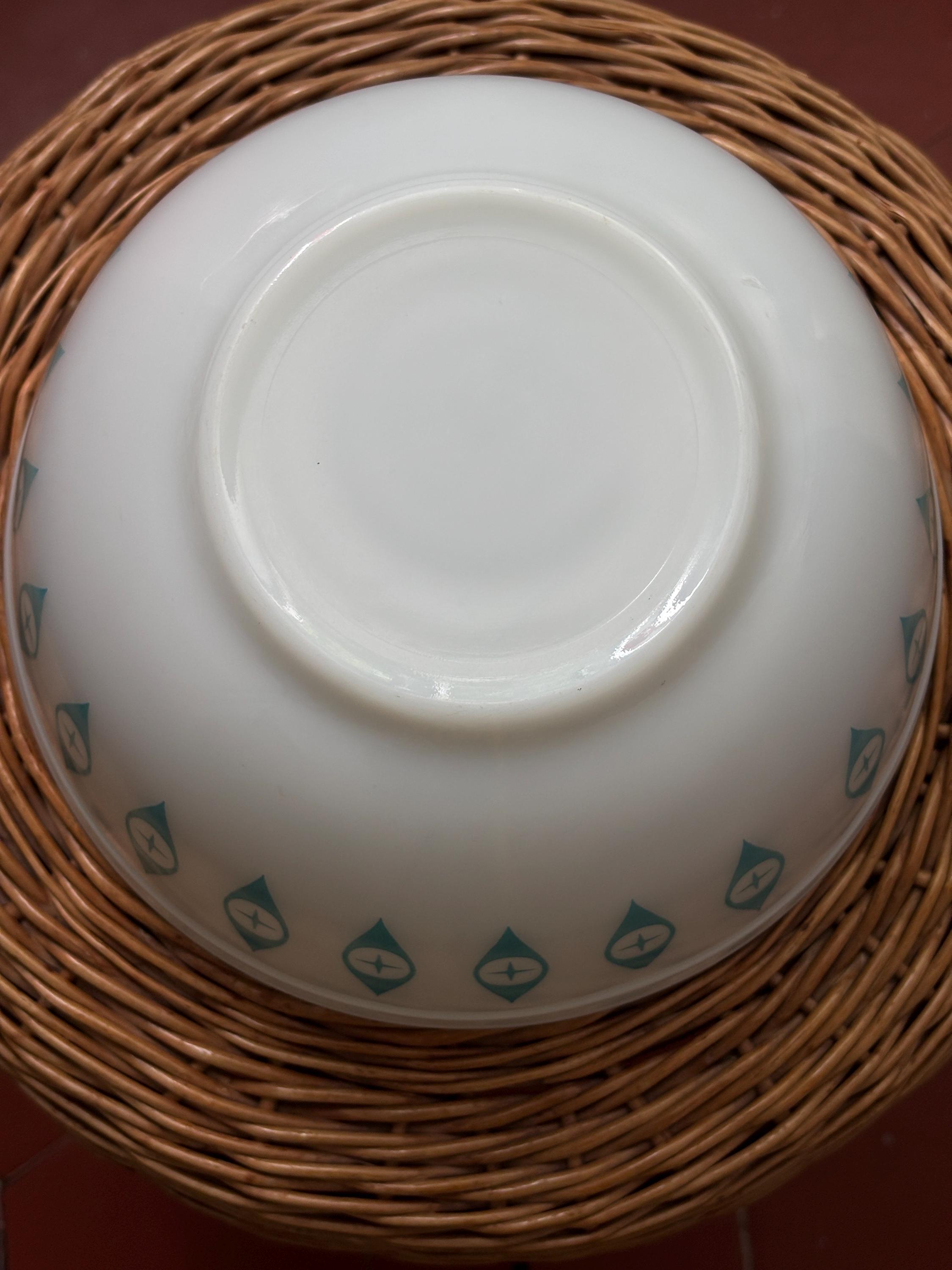 希少なパイレックス アトミックアイズ ボウル – 1950年代ミッド