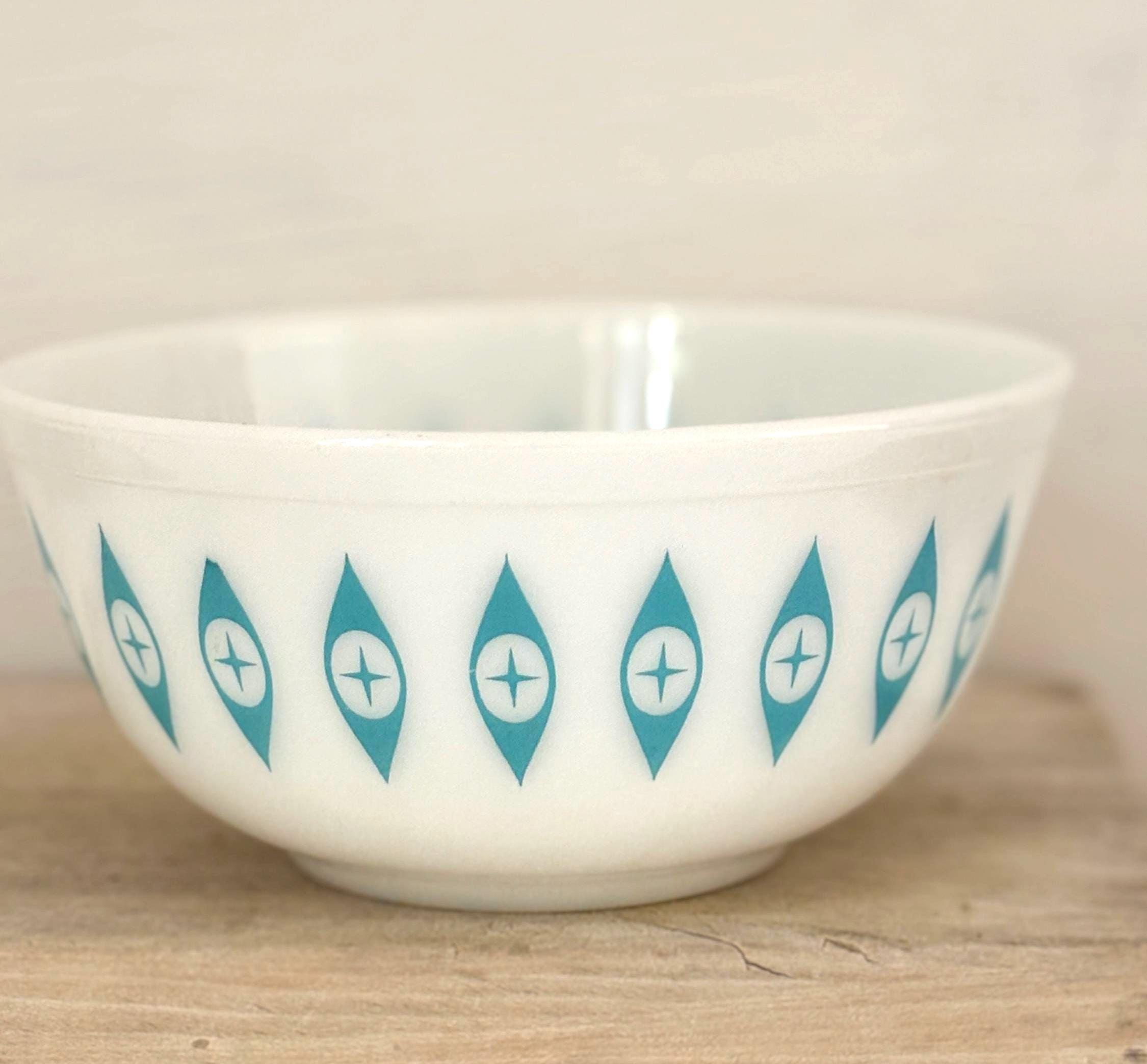 希少なパイレックス アトミックアイズ ボウル – 1950年代ミッド