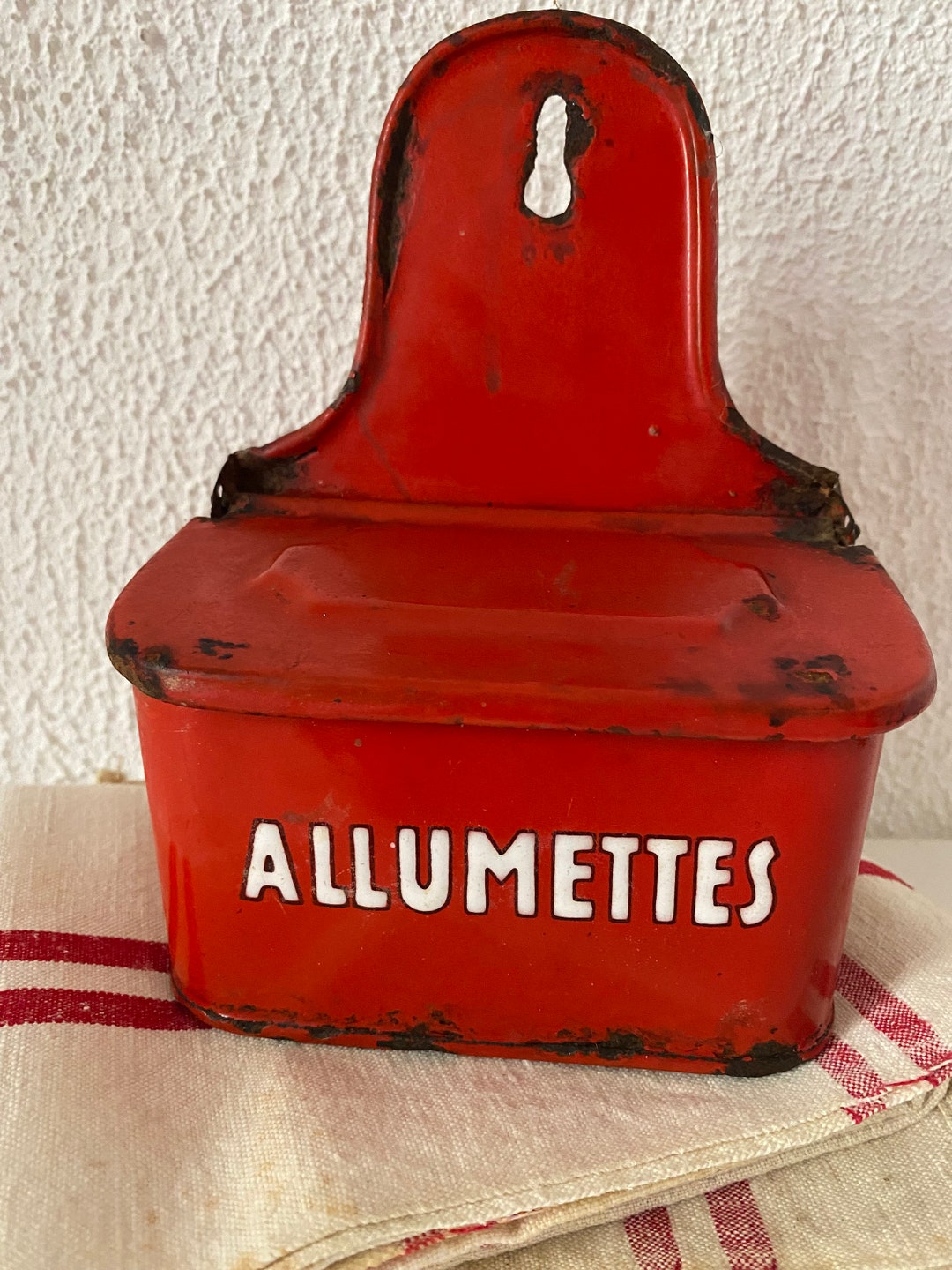 Pyrogène Publicitaire Ancien Pour Alcool Gentiane, Porcelaine Bleue, Style Français