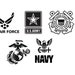 Downloadable Military Symbol SVG / Cut Files Bundle 