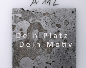 Su foto sobre óxido, envíenos su motivo deseado como archivo, foto sobre metal, su arte fotográfico elaboradamente elaborado, trabajo fotográfico procesado,