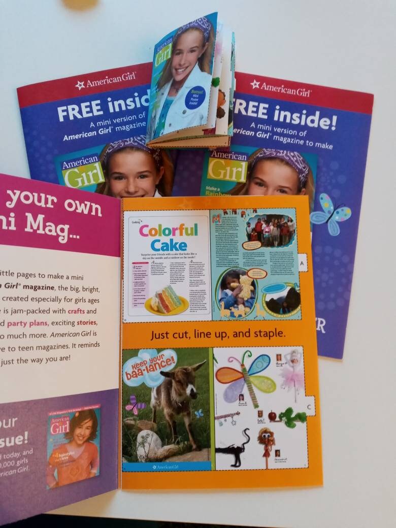 American Girl Doll magazinecut Outs Etsy
