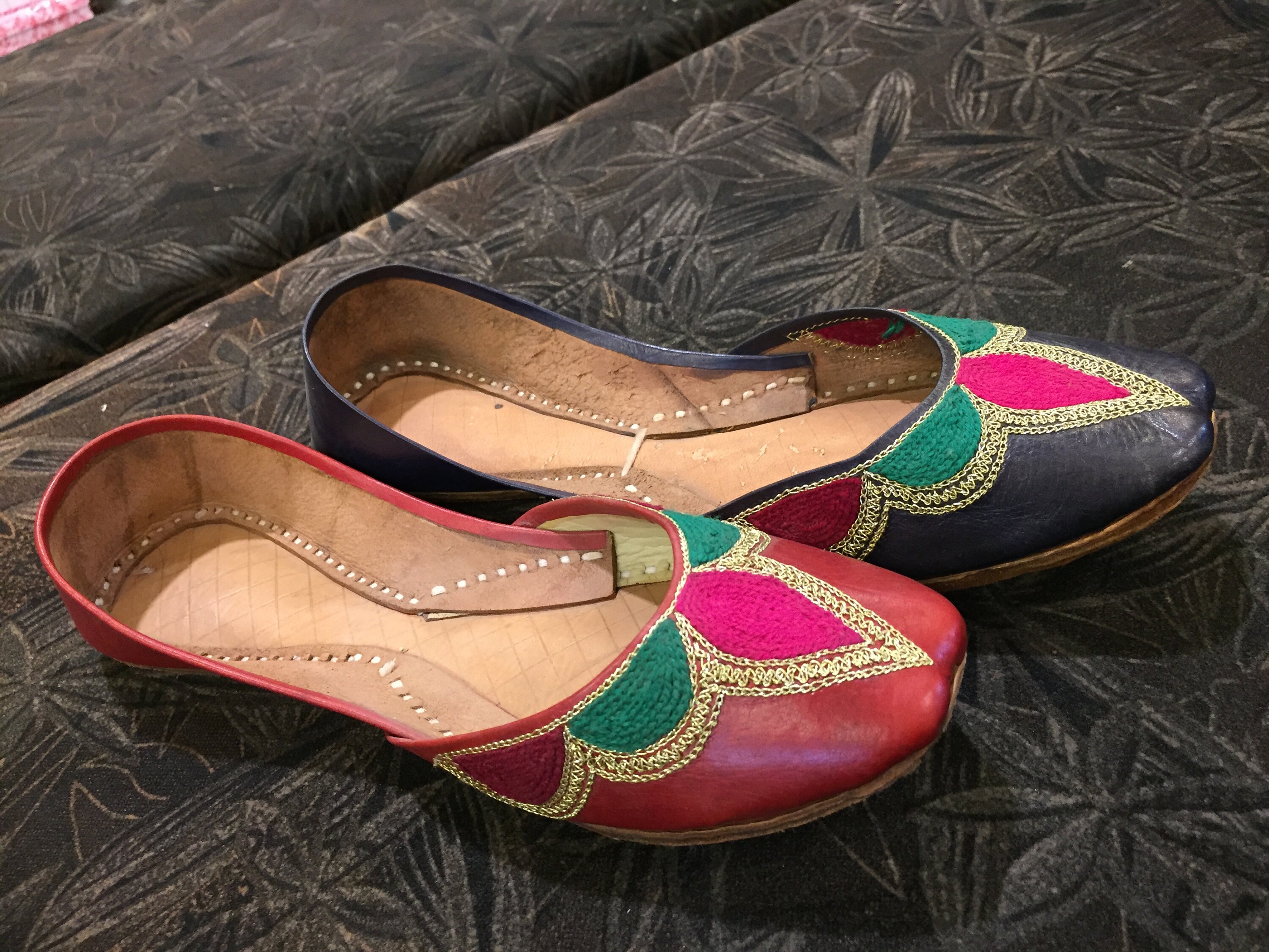 ballet shoes made of