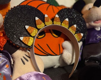 Candy Corn Mouse Ears | Sparkly Halloween Disney Headband