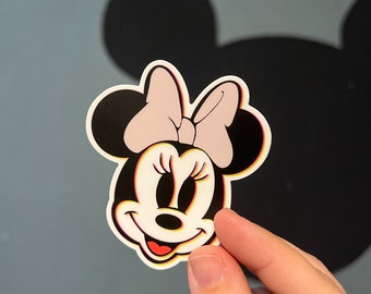 Vinyl Trippy Minnie Sticker | Minnie Sticker | Disney Sticker | Minnie Mouse Sticker | WATERPROOF and WEATHERPROOF