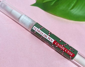 CANDY CANE • Cuticle Oil Pen • Nail Oil •  Holiday Collection