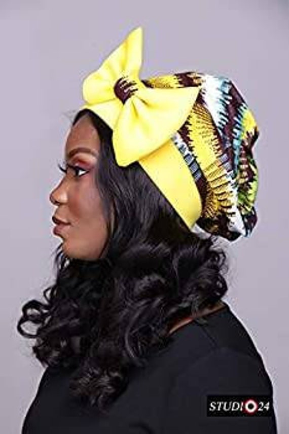 Set 4 Turbanti Africani Pre-annodati Per Donna - Sciarpe Elastiche Per Capelli, Chemio O Stile Bohò - Foto 11