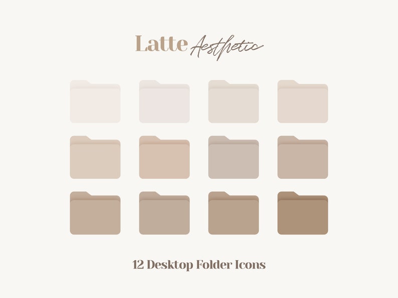 Desktop Icons, Mac Folder Icons, Light Brown Wallpaper Desktop ...