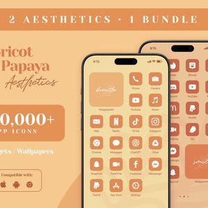 iOS 18 App Icon Pack, App Icons Yellow iPhone Aesthetic, iPhone Widgets, Wallpapers for Phone, Golden Yellow Home Screen, Red Orange Theme