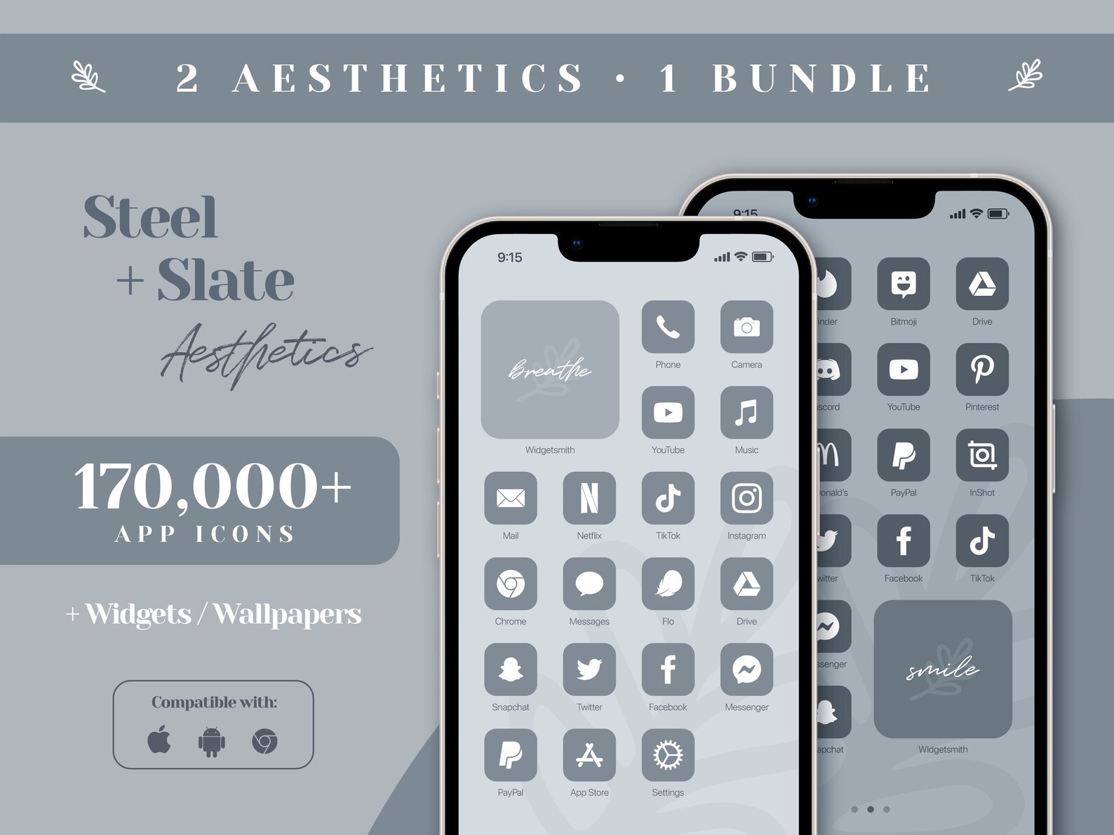 Ios 16 App Icon Pack Light Gray App Icons Pale Gray iPhone Etsy