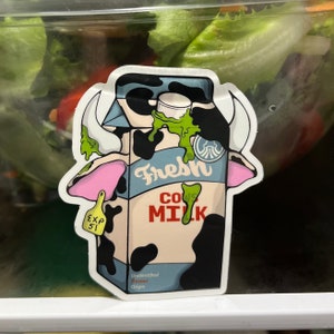 UFO Cow Vinyl Sticker