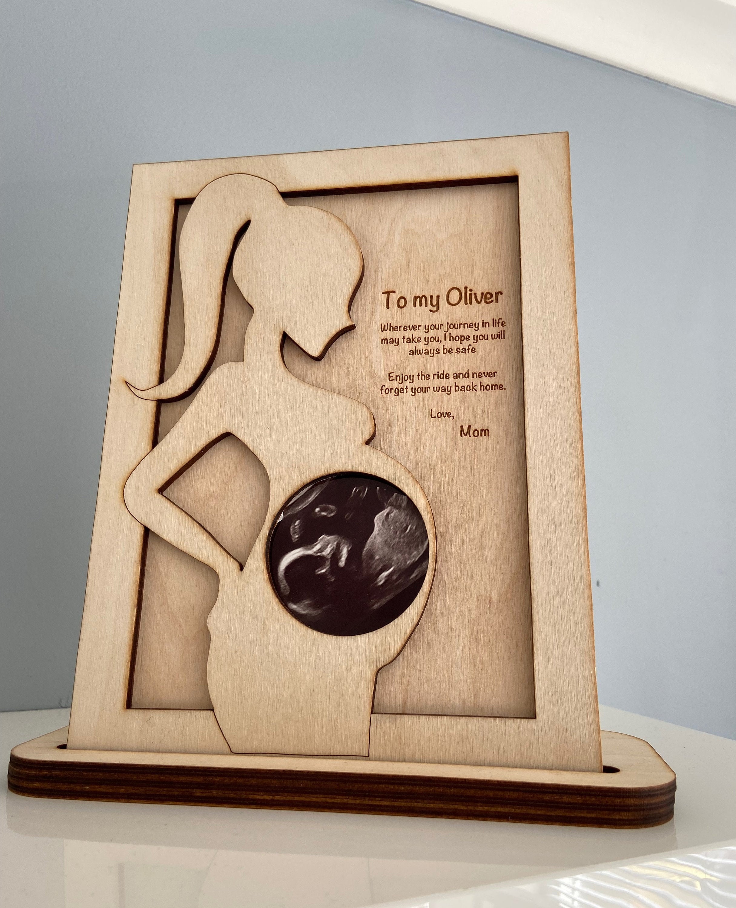 Pregnant Lady Ultrasound picture frame Etsy