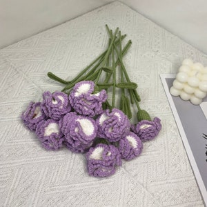Crochet flower carnations, mothers day gift