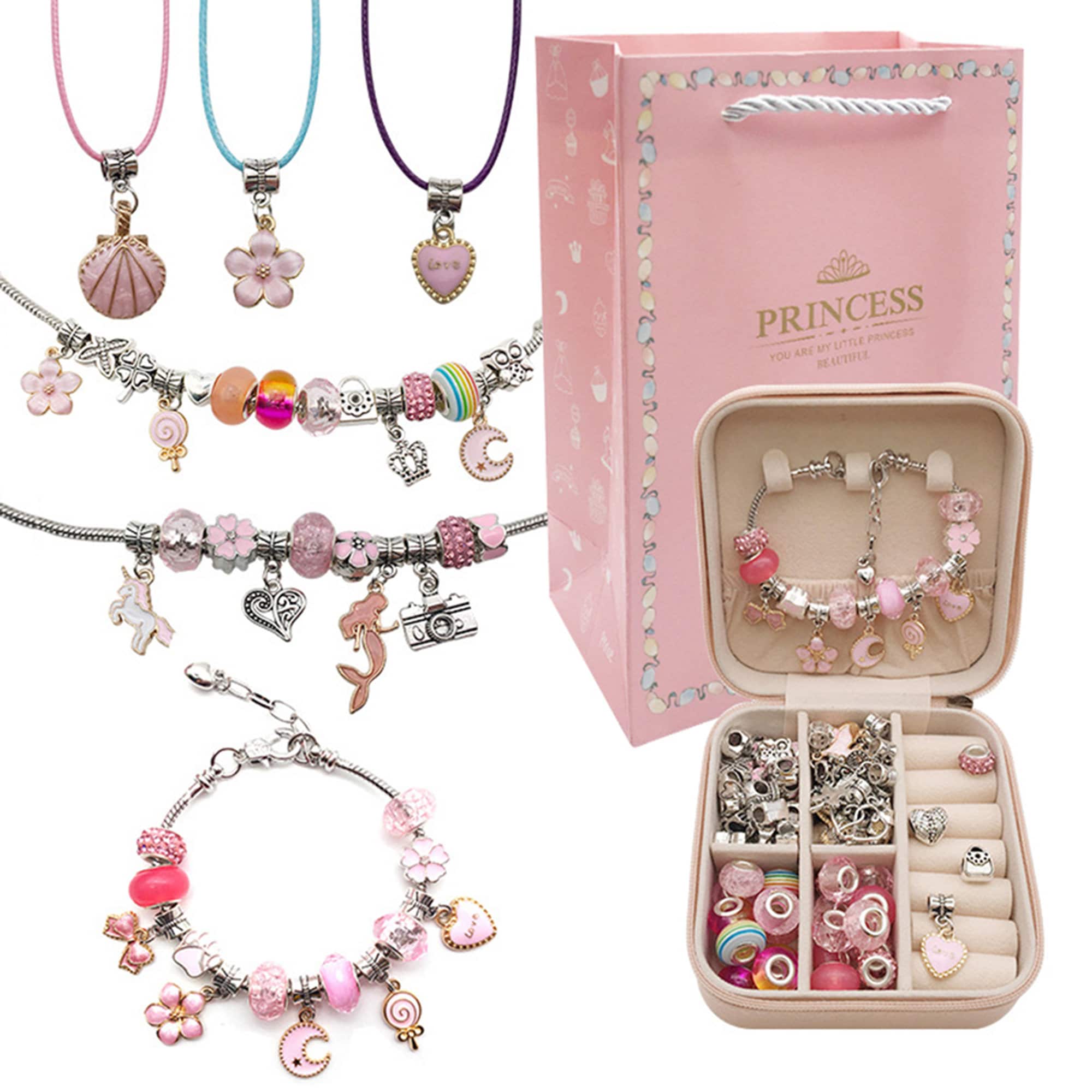 Cherry Blossom DIY Bracelet Making Kit Make Your Own Sparkle Bracelet Do It  Yourself Jewelry Cup Chain Bracelet Kit 