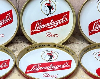 Leinenkugels Beer Sign Large 24in Metal Sign Bar Display Rare 