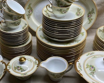 On Hold for Brenda Vintage 1930s Meito China Serving Set: Floral