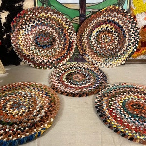 Amish braided chair pads shop