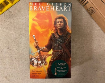 Vintage VHS Mel Gibson Brave Heart 2 Video Tapes