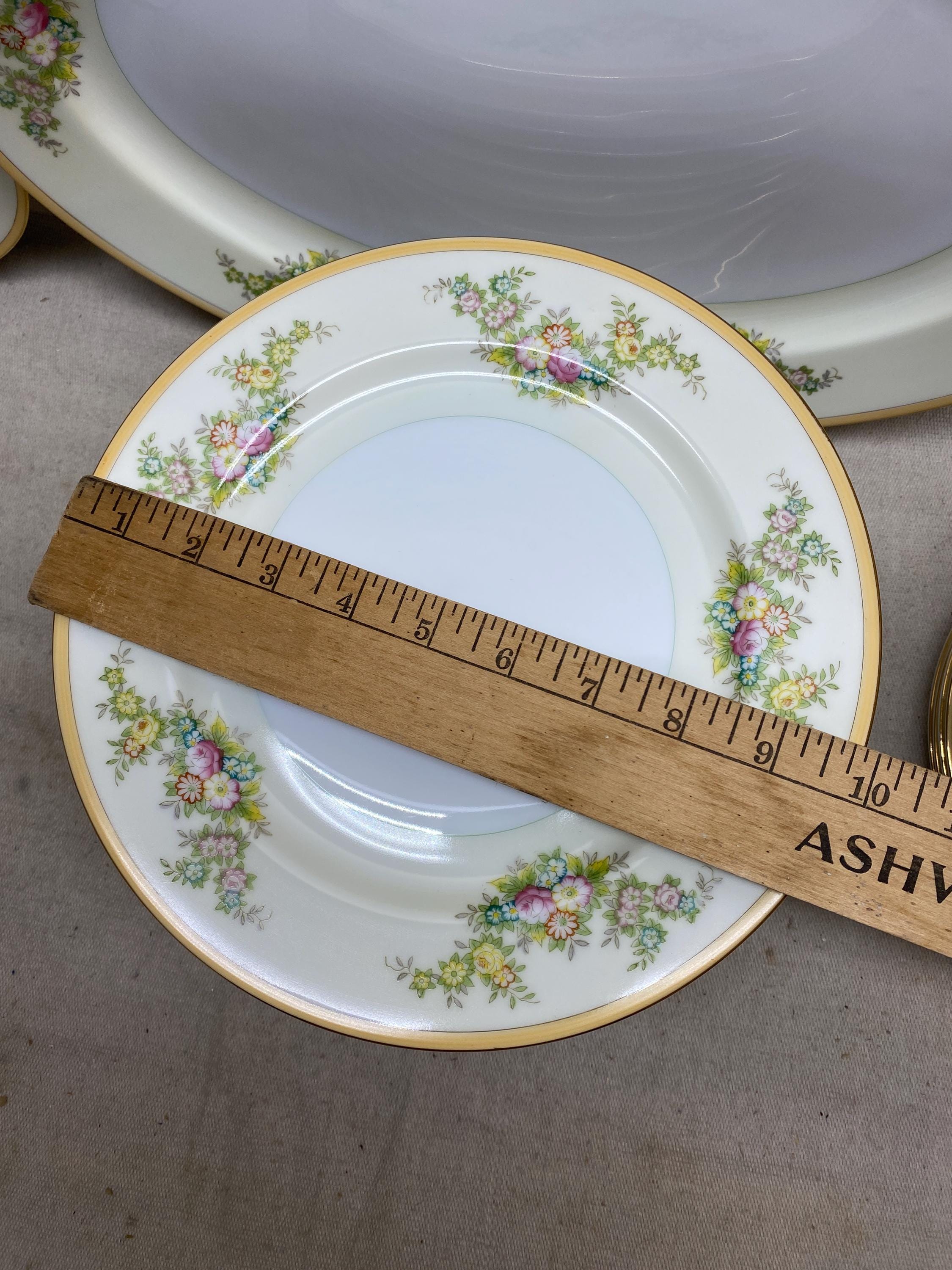 Vintage 90 Piece Hand Painted Floral Meito China Set - Etsy