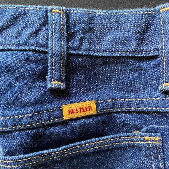 Vintage Rustler boot Jean heavyweight denim blue jean… - Gem