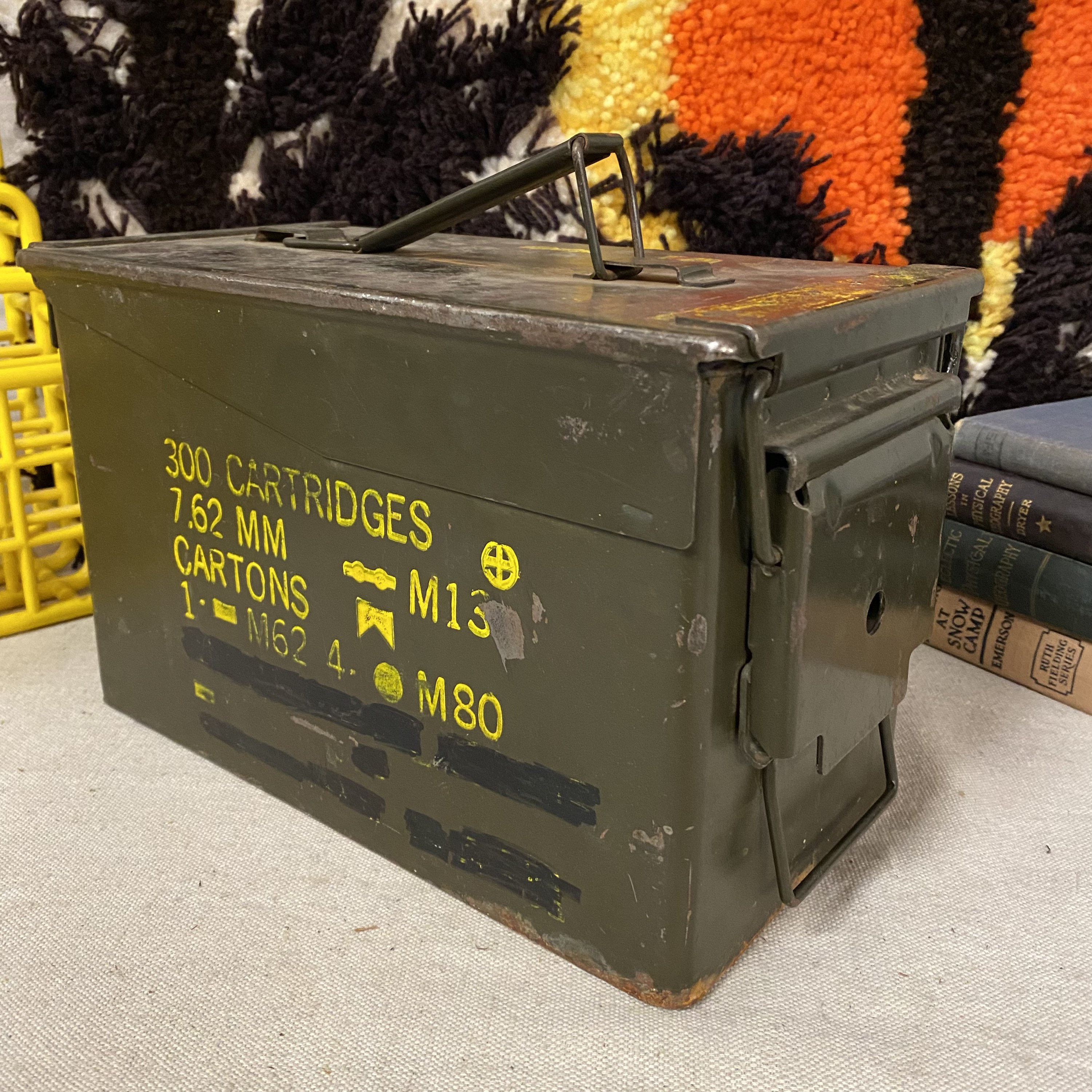 Vintage Military Surplus Black Ammo Can 300 Cartridge 7.62mm Etsy