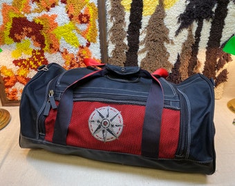 Vintage 90s Marlboro Adventure Team Duffel Bag — Extra Large Red