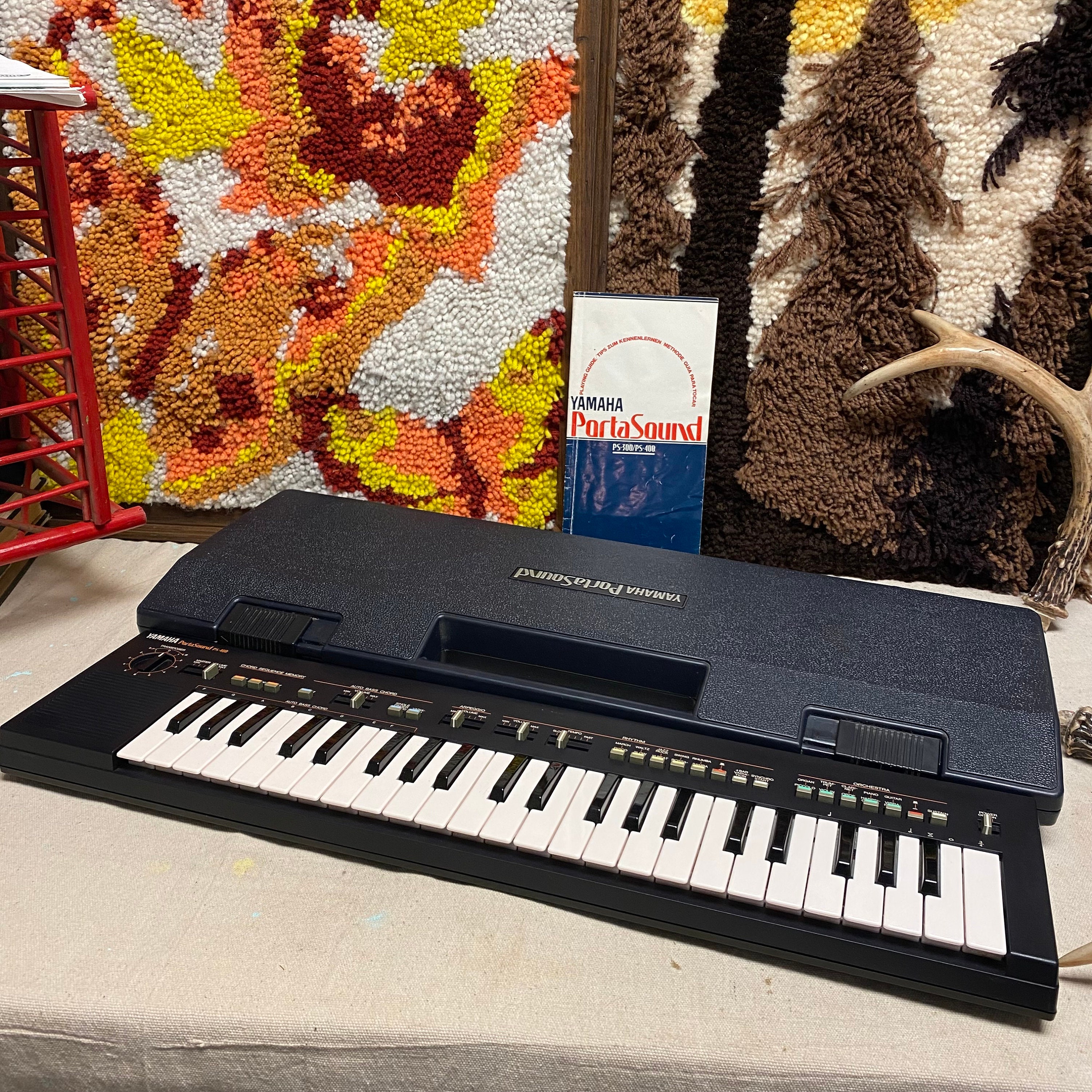 yamaha portasound ps-400 専用ハードケース付き Vintage Yamaha Portasound PS-400 With Case and Manual - Etsy
