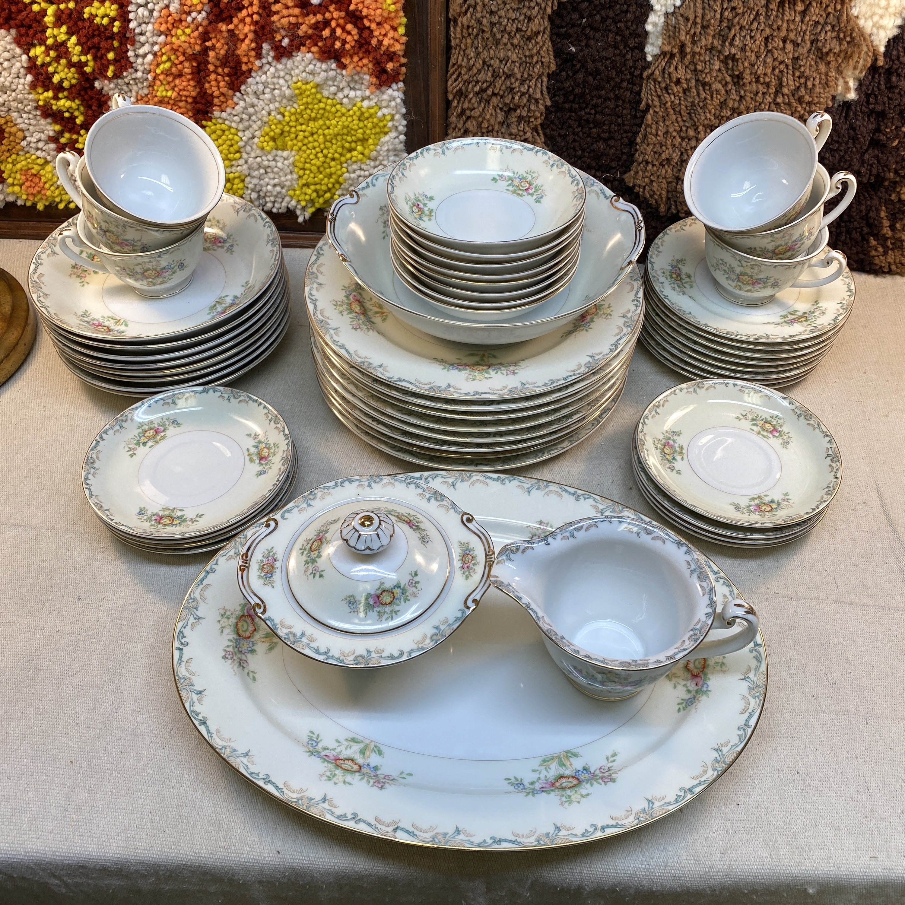 Vintage Grace China 50 Piece Dinnerware Set From Japan - Etsy