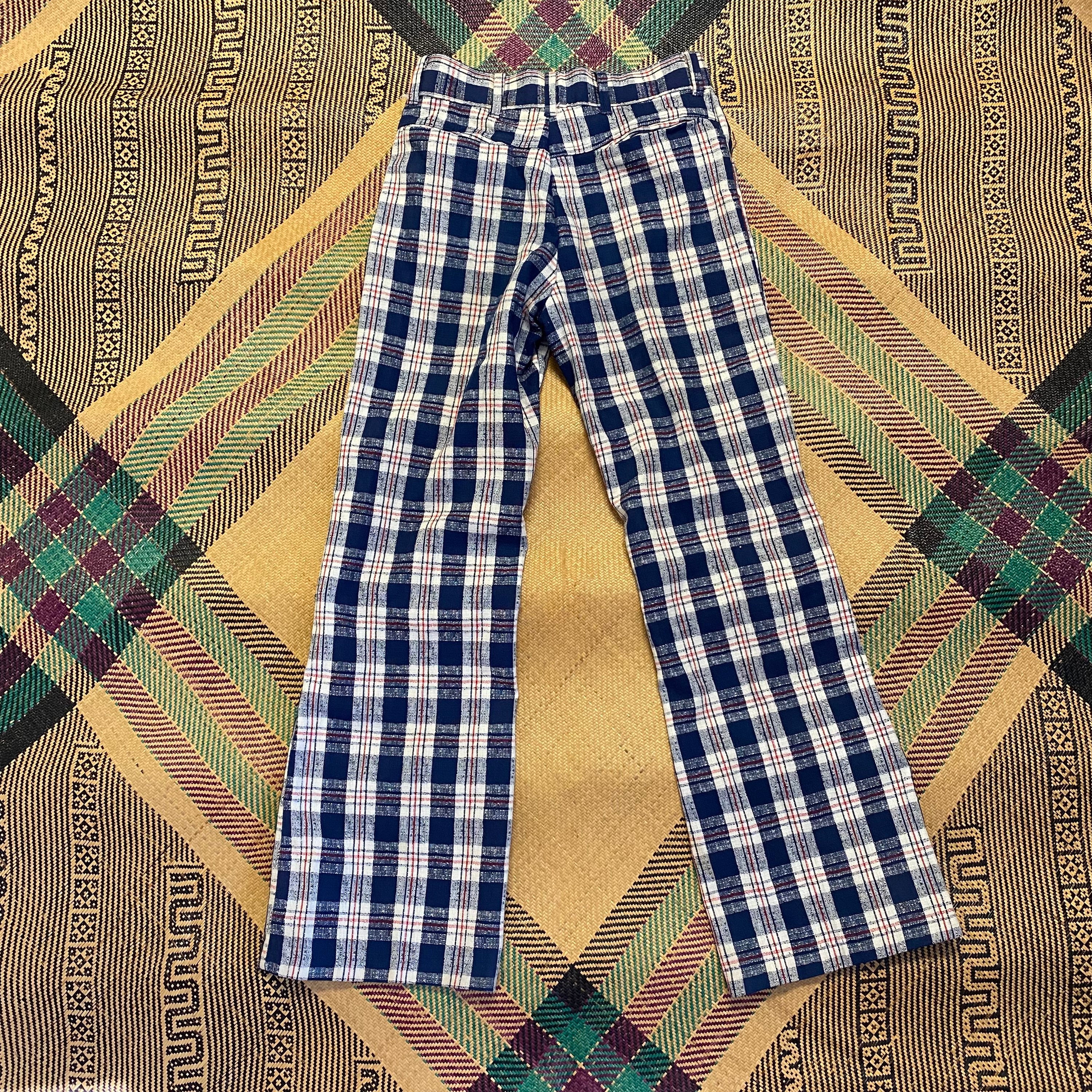Vintage Plaid Pants - Etsy