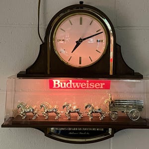 Budweiser Clock - Etsy