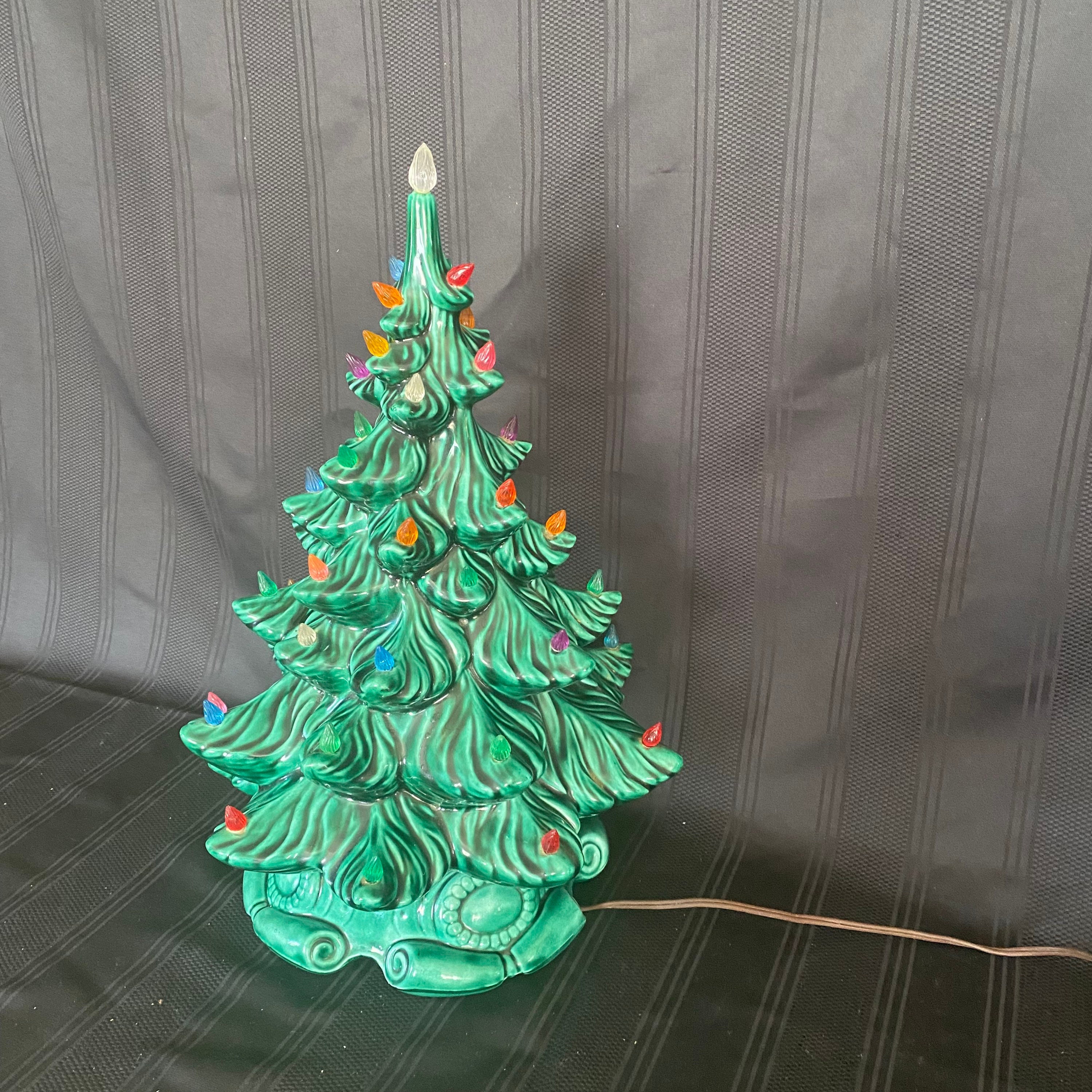 Vintage Atlantic Mold 70s Era 17 Ceramic Christmas Tree Etsy